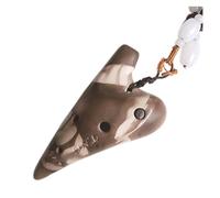 Ocarina Porcelain Handmade Dolomite Ceramic Soprano F Musical Instruments 6 Holes