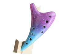 Ocarina Professional durable beginner-friendly colorful 12-hole ceramic ocarina in middle C major.