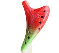 Ocarina Professional durable beginner-friendly colorful 12-hole ceramic ocarina in middle C major.