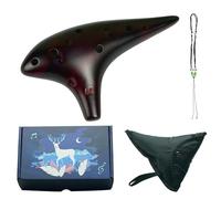 Ocarina Professional Grade 12 Hole Ceramic Ocarina Alto C Tuning(2)