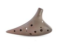 Ocarina Purple Clay Professional Handmade Dolomite Ceramic Redware Musical Instruments Ocarina 12 Hole (Color : Soprano G)