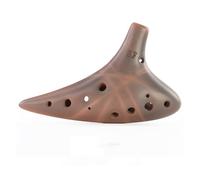 Ocarina Purple Clay Professional Handmade Dolomite Ceramic Redware Musical Instruments Ocarina 12 Hole (Color : Soprano F)