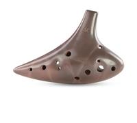 Ocarina Purple Clay Professional Handmade Dolomite Ceramic Redware Musical Instruments Ocarina 12 Hole (Color : Alto C)