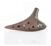 Ocarina Purple Clay Professional Handmade Dolomite Ceramic Redware Musical Instruments Ocarina 12 Hole (Color : Soprano C)