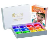 Ocarina Rainbow Box 'Moving On' - includes 12 x Plastic OCARINAS (4-hole) and 'Moving On' music x 12
