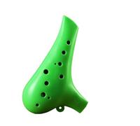 Ocarina Resin Ocarina 12 Hole Alto C Key Plastic With Teaching Materials Professional Performance(Green)