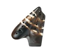 Ocarina Set Mid Tone G Key Professional Performance Three Tube Ceramic Flute Plain Burning Style