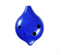 Ocarina Short Mouth Ocarina 6 Hole C Key Player Instrument(Blue)