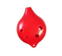 Ocarina Short Mouth Ocarina 6 Hole C Key Player Instrument(Red)