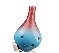 Ocarina Six-hole AC Beginner Entry-level Professional Grade Ceramic Instrument Gradient Color (Color : 3)