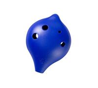 Ocarina Six Hole High Pitched C Tone Ceramic Flute Plastic Instrument Blue