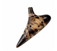 Ocarina Smoked Ocarina 12 Hole Alto C Key AC Beginners Guide To Professional Performance With Instructional Materials(2)