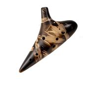 Ocarina Smoked Ocarina 12-hole alto C key AC plain-fired ocarina professional performance grade