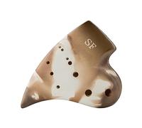 Ocarina Three Pipe Progressive Musical Instruments Biscuit Firing Handmade Dolomite Ceramic Professional Musique porcelain(Six Holes-SF)