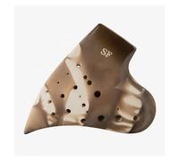 Ocarina Three Pipe Progressive Musical Instruments Handmade Dolomite Ceramic Professional Musical Instrument (Color : Soprano F)