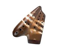 Ocarina Three Tone Alto C Key Ceramic Flute Plain Burning Popular Professional Performance