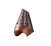 Ocarina Three Tube AC Key 3 Tube Alto C Key Purple Sand Smoked Ocarina Wide Range Professional Performance Instrument (Color : 03)