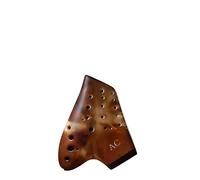 Ocarina Three Tube AC Key 3 Tube Alto C Key Purple Sand Smoked Ocarina Wide Range Professional Performance Instrument (Color : 04)
