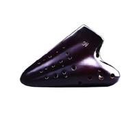 Ocarina Three-tube Ocarina Alto C Ocarina Instrument Beginner Performance Level 3-tube AC Tune(Smoked)