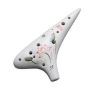 Ocarina Triple Ceramic Ocarina Musical Instruments Professional Accessories Transverse Flute 1 Hole For Beginners (Color : 03)