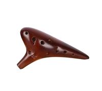 Ocarina Twelve hole AC key 12 hole alto C key ocarina for beginners ice crack hand painted lacquer (Color : 4)