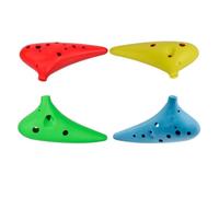 Ocarina wooden 12 Hole Ocarina Early Childhood Music Enlightenment(Blue)