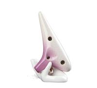 Ocarina wooden 12hole High Pitch G Key Professional Performance Type Gradient Color Teaching For Beginners(Purple)