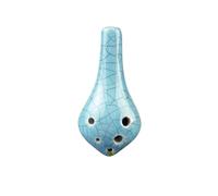 Ocarina wooden Long Mouthed Crackle Ocarina Six Hole High Pitched C Key With Instructional Book(1)