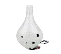 Ocarina wooden Ocarina 6hole Ice Crack Alto C Key Beginner Self Study Course With Tutorial(White cracks)