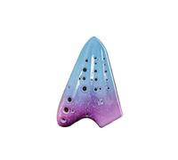 Ocarina wooden Professional Triple Alto C Key AC Vintage Smoked Ceramic Ocarina Traditional Musical Instrument(6)