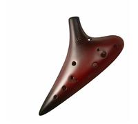 Ocarina wooden Smoked Ocarina 12 Hole Alto C Key AC Beginner Unglazed Professional Performance Grade(2)