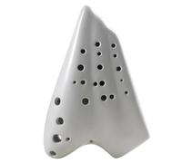 Ocarina wooden Triple Ocarina Alto C AC Professional Music Performance Traditional Instrument(White)