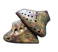 Ocarina wooden Triple Ocarina Alto C Key Musical Instrument Professional Music Accessories(C)