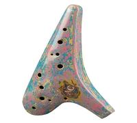 Ocarinas 12-Hole Ac Ocarina Mid-Tone C-Tone Lacquer Colorful Craft Ocarina for Beginners and Adult Students to Play Musical Instruments Folk (Color : B)