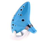 Ocarinas 12 Hole C Tone Ocarina Blue Bright Glazed Ceramic Flute Beginner Adult Introductory Music Playing Ocarina Instrument Classic