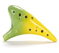Ocarinas 12 Hole Ceramic Alto C with Lanyard Ceramic Ocarina for Adult Beginners Beginner Music Learning Ocarina Classic