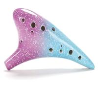 Ocarinas 12 Hole Ceramic Alto C with Lanyard Ceramic Ocarina for Adult Beginners Beginner Music Learning Ocarina Classic