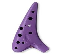 Ocarinas 12-Hole Mid-Tone C-Tune Ocarina Durable and Environmentally Friendly Plastic Ocarina for Students Beginners to Play Musical Instruments Collects(Purple,Large)