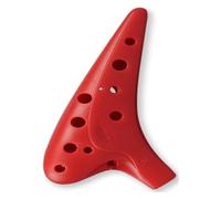 Ocarinas 12-Hole Mid-Tone C-Tune Ocarina Durable and Environmentally Friendly Plastic Ocarina for Students Beginners to Play Musical Instruments Home Decoration(Red,Large)