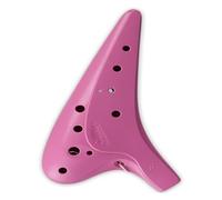 Ocarinas 12-Hole Mid-Tone C-Tune Ocarina Durable and Environmentally Friendly Plastic Ocarina for Students Beginners to Play Musical Instruments Collects(Pink,Large)