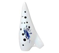 Ocarinas 12 Hole Ocarina Alto C White Ice Crack Ocarina Beginner Student Professional Player Ocarina Birthday Gift Classic