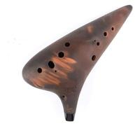 Ocarinas 12-Hole Ocarina Brown Smoked Ocarina Beginner Entry Student Ocarina Playing Musical Instrument Creative Birthday Gift Classic