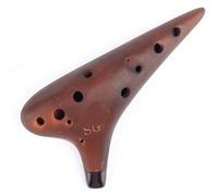 Ocarinas 12-Hole Ocarina Brown Smoked Ocarina Beginner Entry Student Ocarina Playing Musical Instrument Creative Birthday Gift Classic