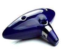 Ocarinas 12-Hole Ocarina Classical Blue Bright Glaze Mid-Tone C Ocarina Musical Instrument for Professional Beginners Birthday Gift Collects