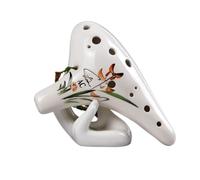Ocarinas 12-Hole Ocarina Creative Fashion Small Blue Flower Mid-Tone C Tone Ocarina Beginner Adult Student Playing Musical Instrument Classic