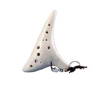 Ocarinas 12-Hole Ocarina Mid-Tone C-Tone Ocarina Entry Professional Playing Instrument for Adult Beginner Students Birthday School Gift Classic(Blanc)
