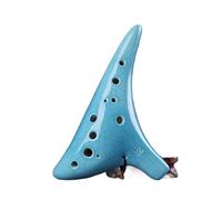 Ocarinas 12-Hole Ocarina Mid-Tone C-Tone Ocarina Entry Professional Playing Instrument for Adult Beginner Students Birthday School Gift Classic(Blue)