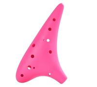 Ocarinas 12-Hole Resin Ocarina Ac Mid-Tone C Tune Beginner Students Entry Ocarina Anti-Fall Professional Playing Instrument Classic(Red)