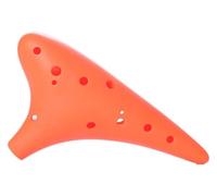 Ocarinas 12-Hole Resin Ocarina Ac Mid-Tone C Tune Beginner Students Entry Ocarina Anti-Fall Professional Playing Instrument Folk(Orange)