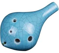 Ocarinas 6-Hole Alto C (AC) Cracked Clay Ocarina, Beginner to Learn Creative Bottle-Shaped Wind Instruments, Gifts for Children, Lanyard+Teaching Materials